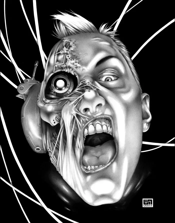 Machineries 06,  pencil artwork by Warren Montrose