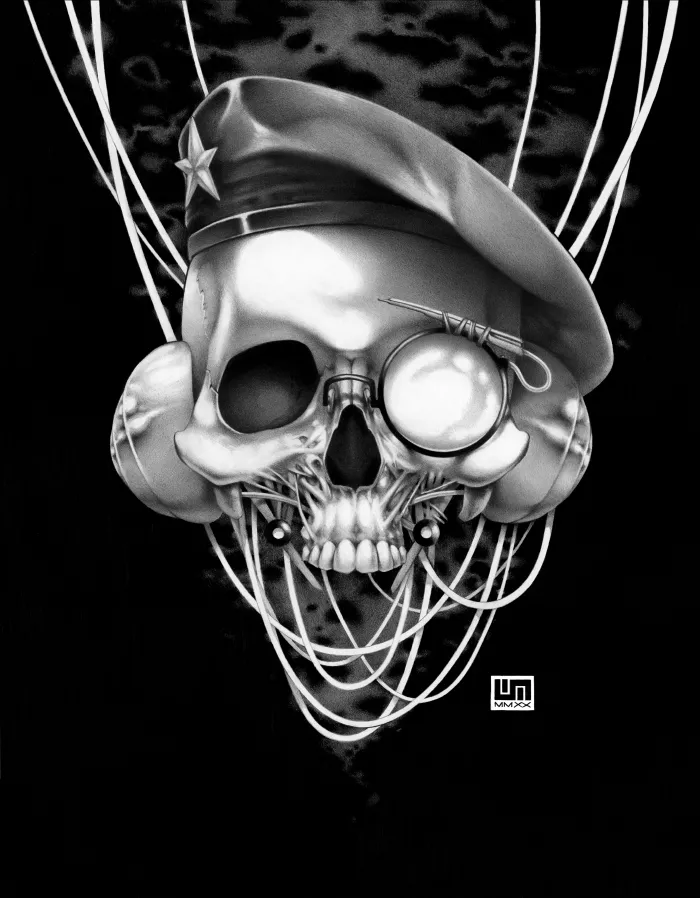 Machineries 09,  pencil artwork by Warren Montrose