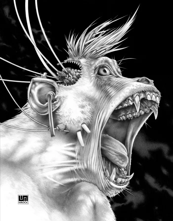Machineries 10,  pencil artwork by Warren Montrose