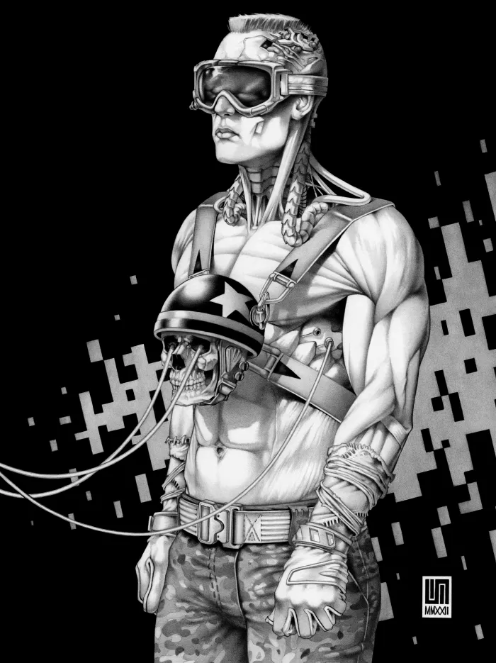 Machineries 16,  pencil artwork by Warren Montrose