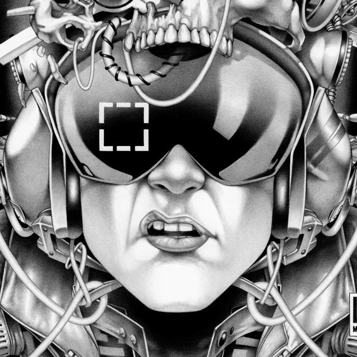 Machineries 17,  pencil artwork by Warren Montrose