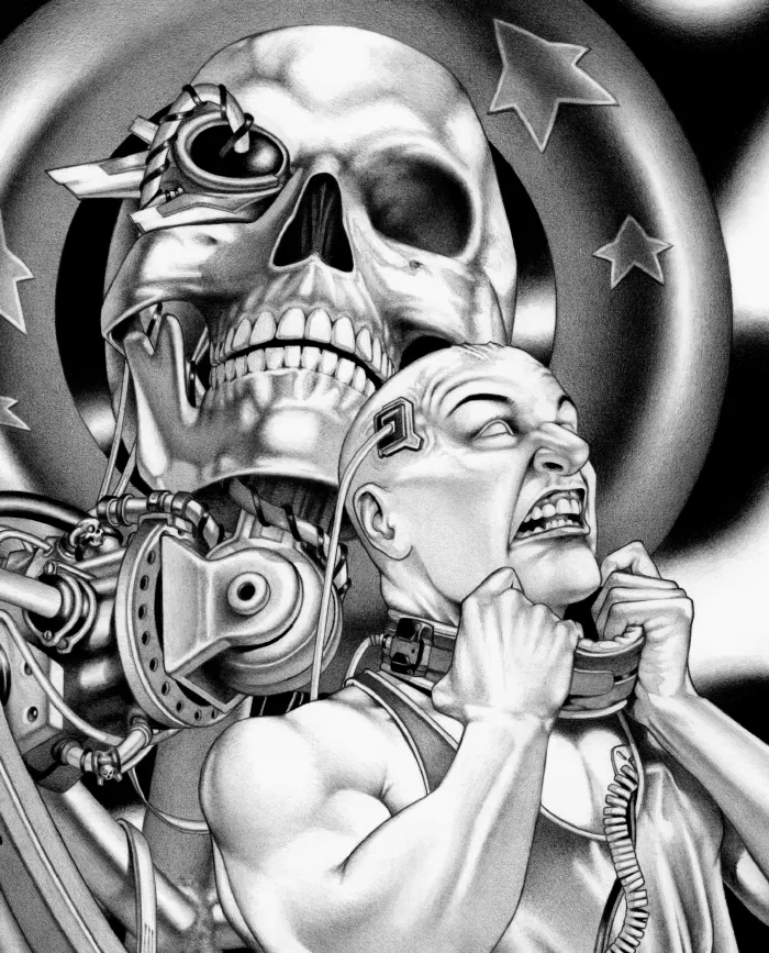 Machineries 20,  pencil artwork by Warren Montrose