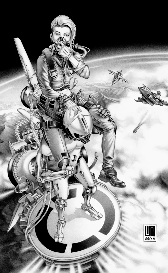 Machineries 22,  pencil artwork by Warren Montrose