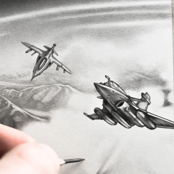 Machineries 22,  pencil artwork by Warren Montrose