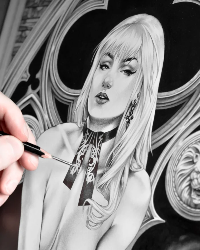 Machineries 20,  pencil artwork by Warren Montrose