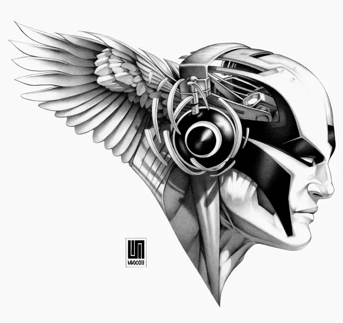 Apache XXIII,  pencil artwork by Warren Montrose