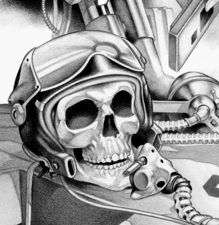 Machineries 24,  pencil artwork by Warren Montrose