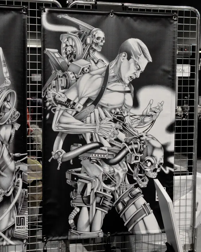 Come & Play 2024, pencil artwork by Warren Montrose
