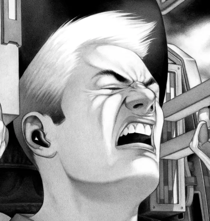 Machineries 26, pencil artwork by Warren Montrose