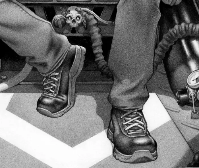 Machineries 28 – foot and leg detail